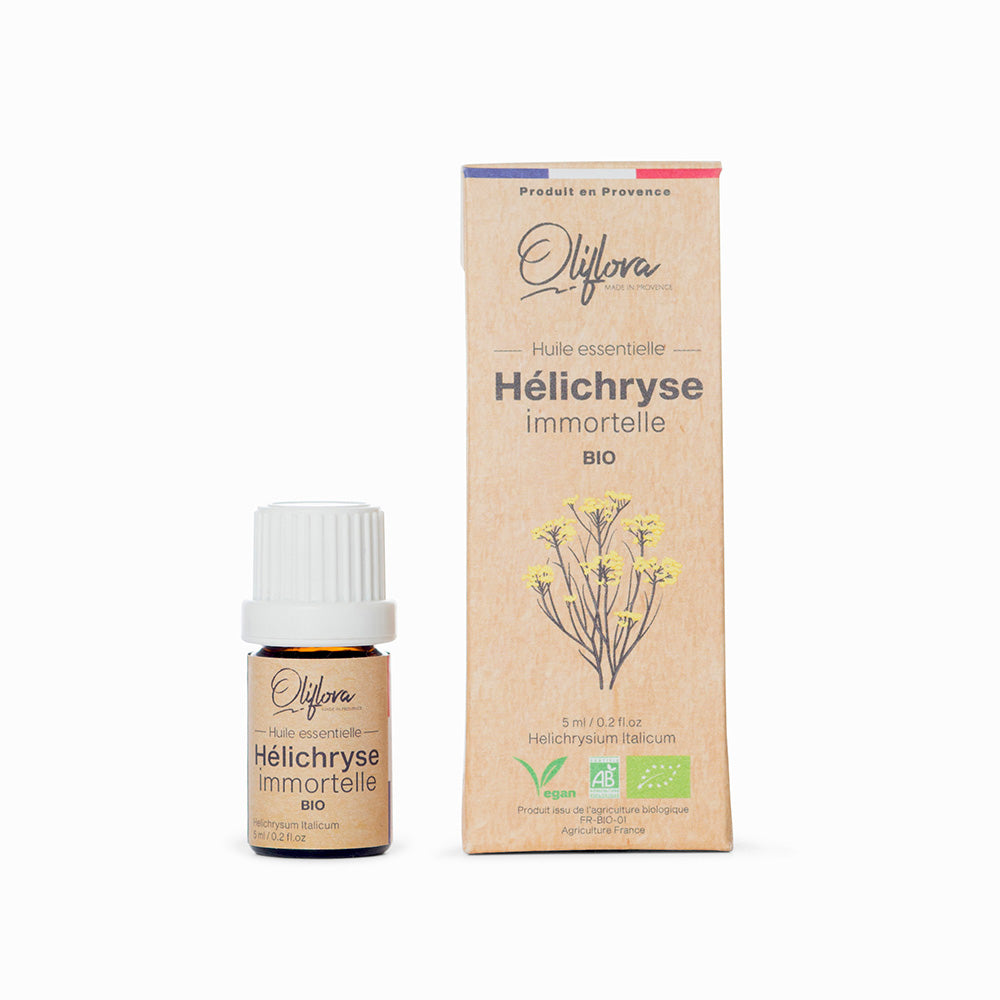 Huile essentielle bio d'Hélichryse ou Immortelle (Helichrysum italicum)
