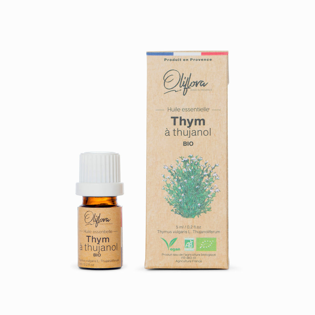 Huile essentielle de thym à thujanol Bio - 5 ml